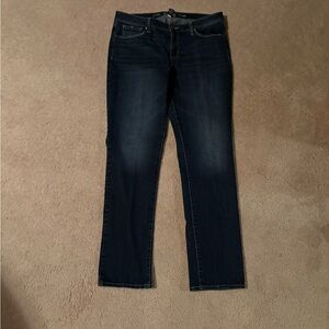 Apt. 9 Dark Blue Straight Leg Cotton Blend Denim Jeans ❤️